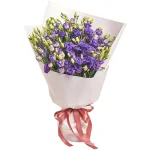 Букет из 25 фиолетовых эустом