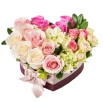 Цветы в коробке Аромат желаний